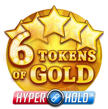 The 6 Tokens of Gold Slot Logo Rose Slots