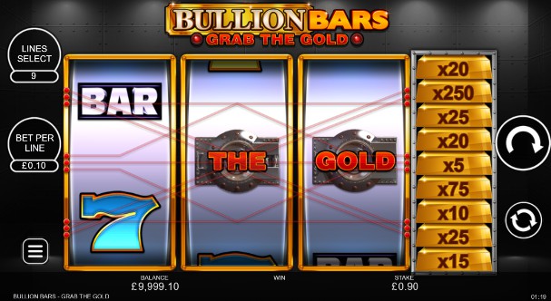 Bullion Bars slot UK
