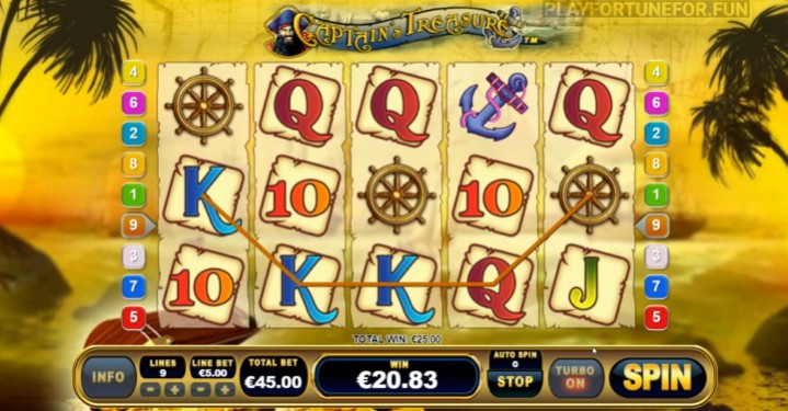Captain's Treasure slot UK