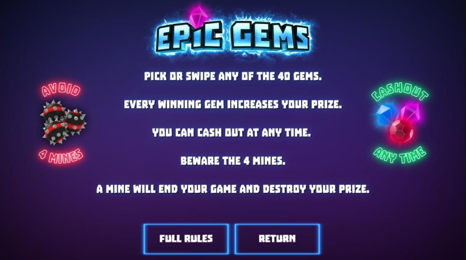 Epic Gems Bonus Feature