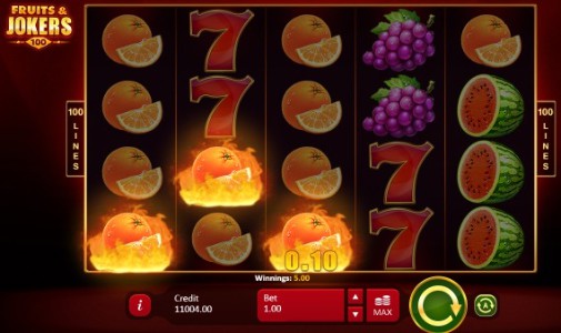 Fruits and Jokers: 100 Lines Slot