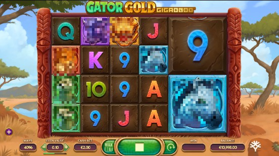 Gator Gold Gigablox slot UK