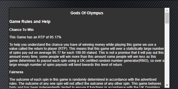 Gods Of Olympus Bonus Round 1