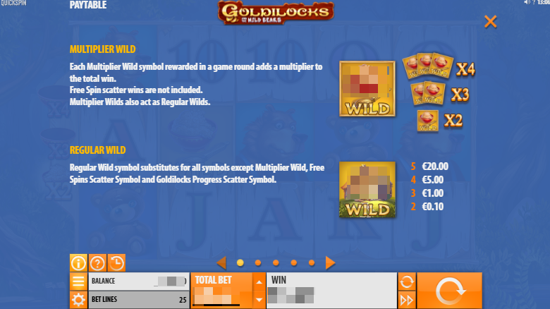 Goldilocks Bonus Feature