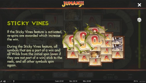 Jumanji Bonus Feature
