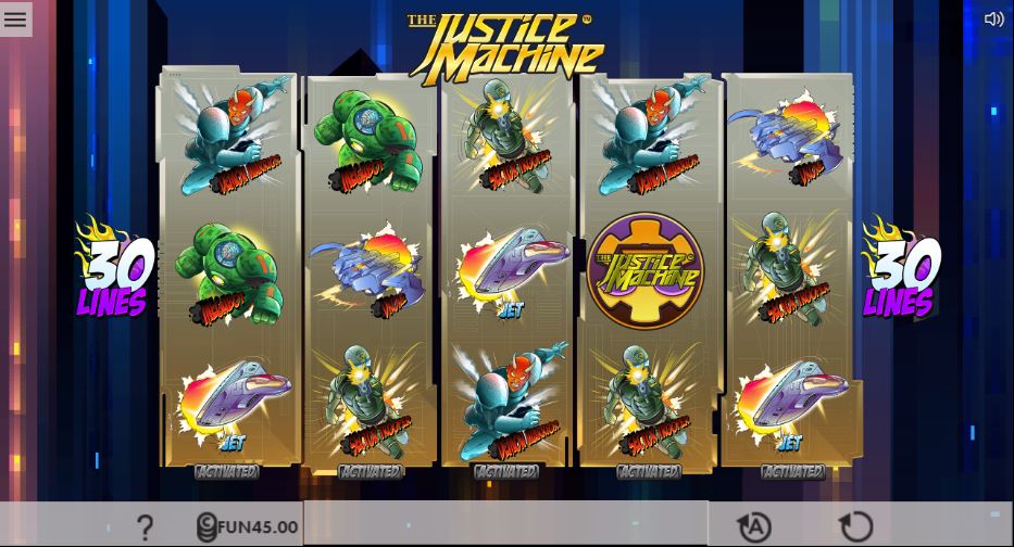 Justice Machine slot UK