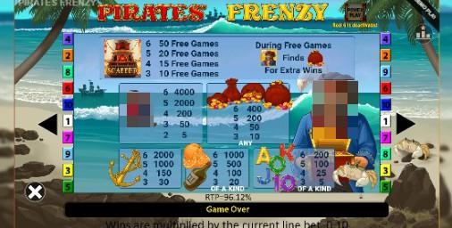 Pirates Frenzy Bonus Round 1