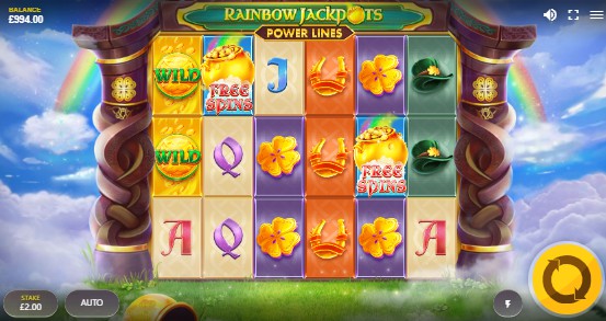 Rainbow Jackpots Power Lines slot UK