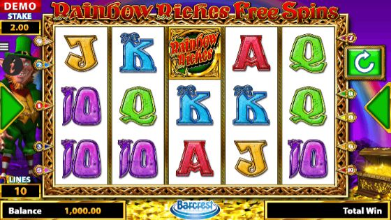 Rainbow Riches Free Spins slot UK