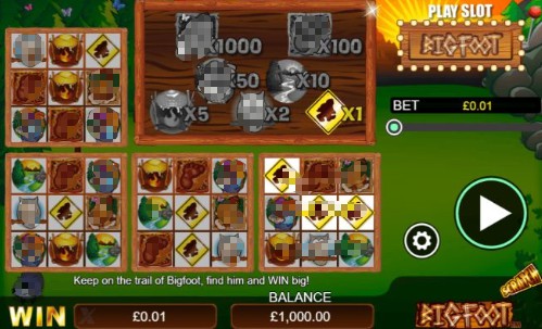 Scratch Big Foot online casino UK