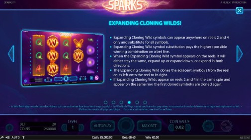 Sparks Bonus Feature