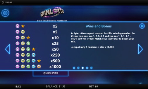 Spinlotto Bonus Feature