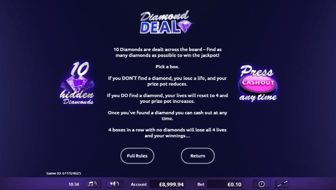 Diamond Deal Bonus Feature