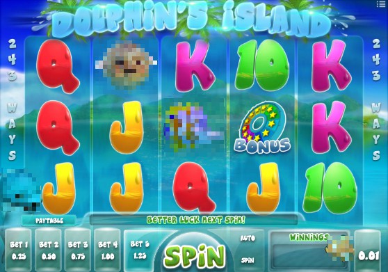 Dolphin's Island slot UK