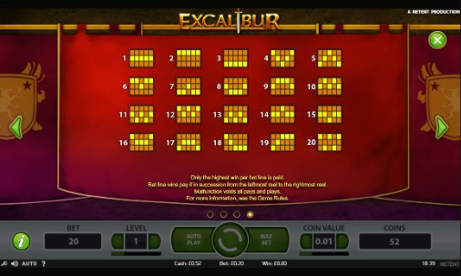 Excalibur Bonus Round 2