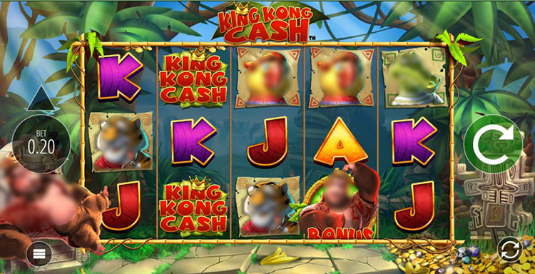 King Kong Cash Slots Reels
