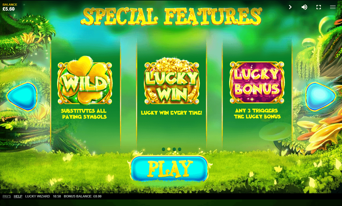 Lucky Wizard Bonus Feature