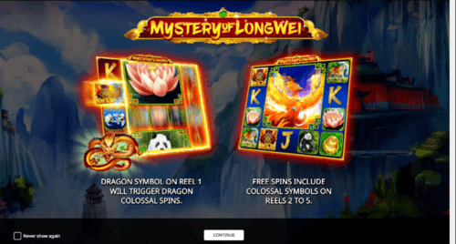 Mystery Of Long Wei online slot