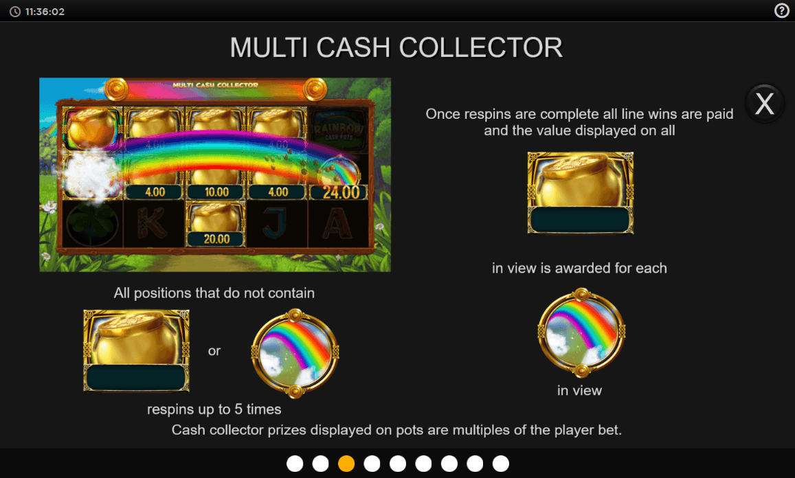 Rainbow Cash Pots Bonus Round 2