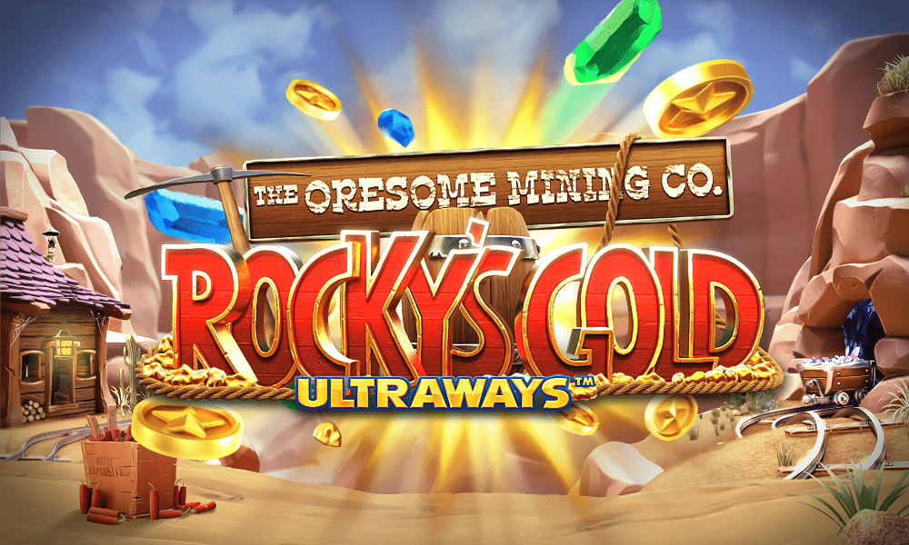 Rocky’s Gold Ultraways Slot Logo Rose Slots