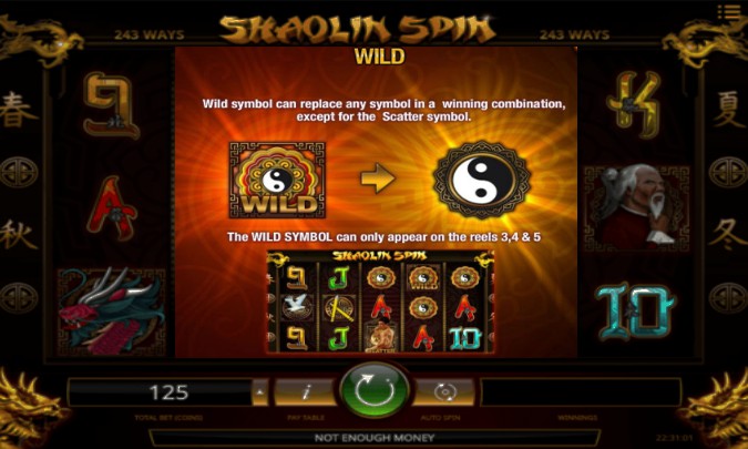 Shaolin Spin Bonus Round 1