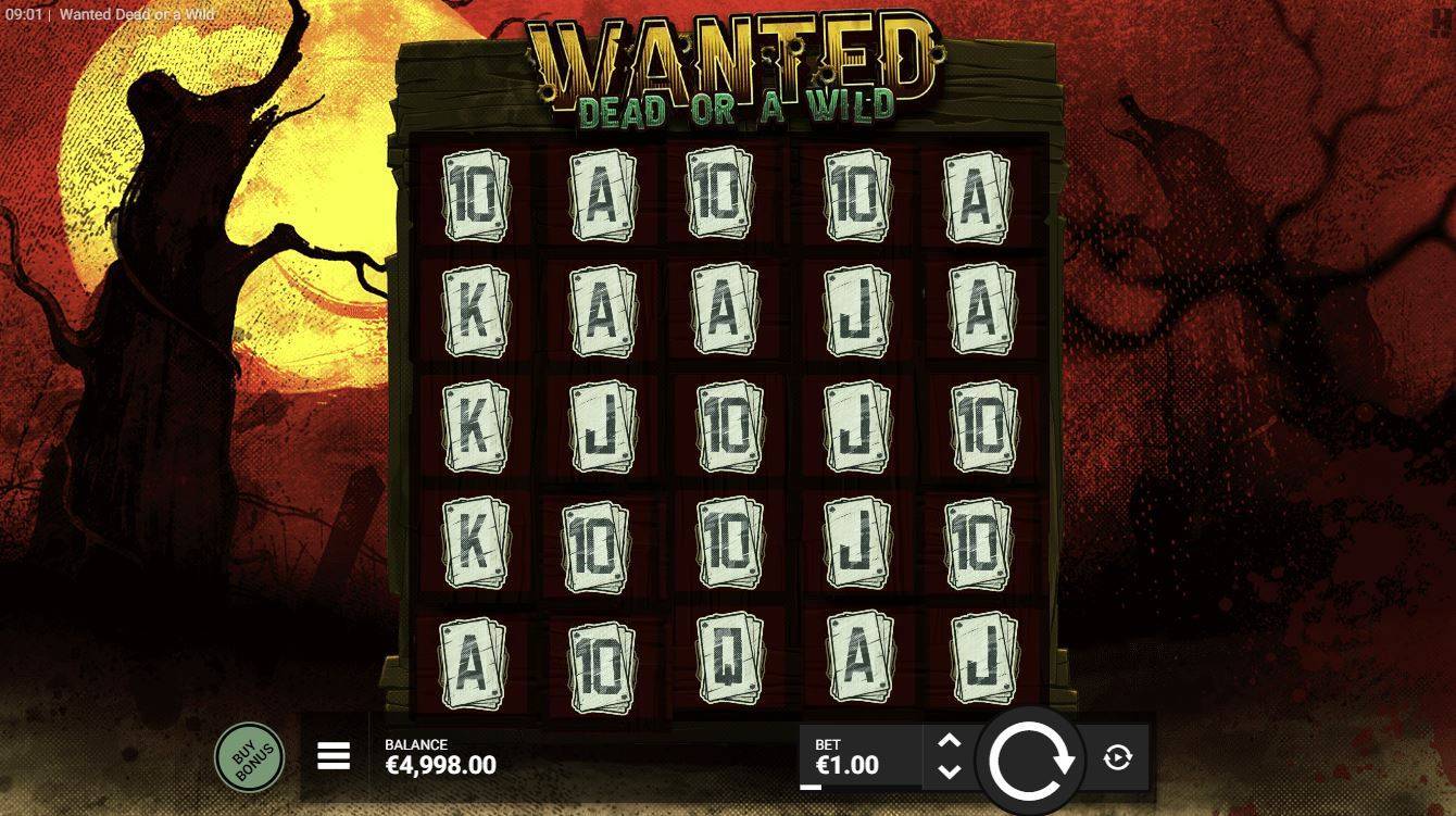 Wanted Dead or A Wild Slot Gameplay