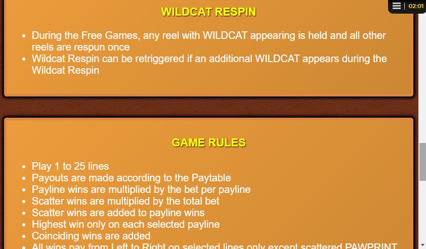 Wildcat Canyon Bonus Round 2