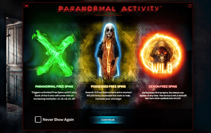 Paranormal Activity online slot