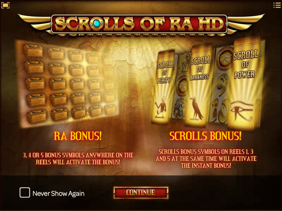 SCROLLS OF RA online slots