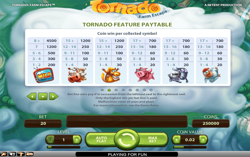 Tornado Farm Escape online slot